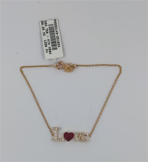 Bracciale Sangiorgi Preziosi Donna in Oro rosa Rubino VB28005DRUPS - VB28005DRUPS